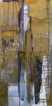 S4The Wall 36x18acrylic and collage_1 in the small paintings gallery